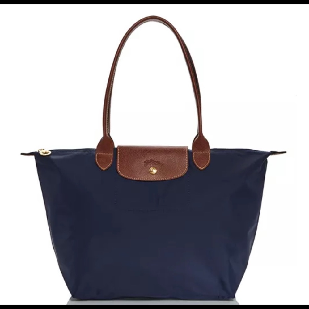 Longchamp Bag Large Navy color blue